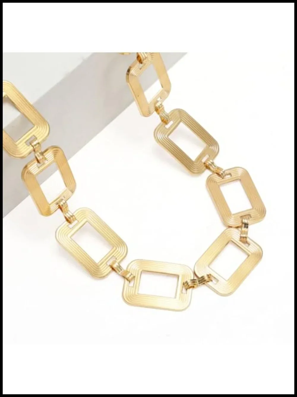 Boho Metal Waist Chain Body Circle Link Belt Fully Adjustable